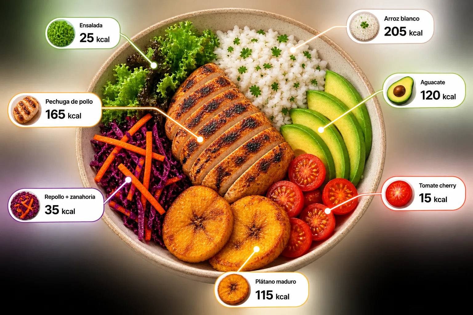 Análisis de ingredientes de un plato